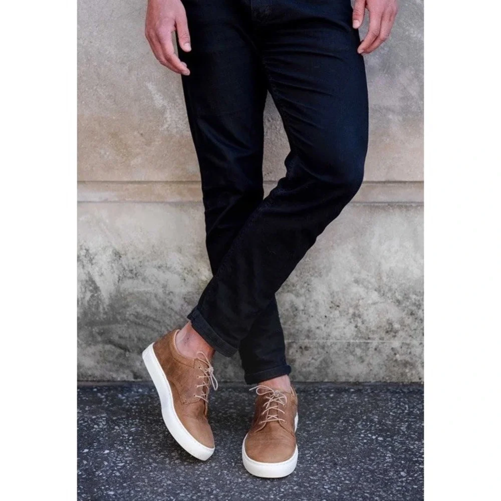 Nisolo Diego Everyday‎ Sneaker Tobacco Leather Mens 11.5 New